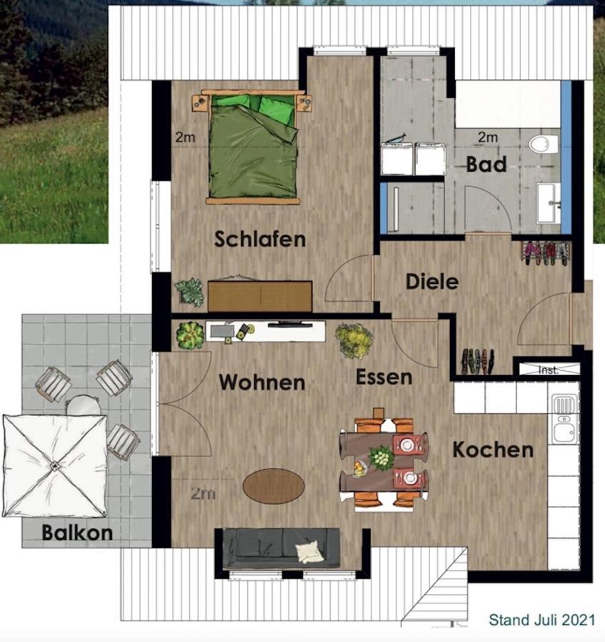 Appartamento Adlerhorst Baiersbronn Esterno foto